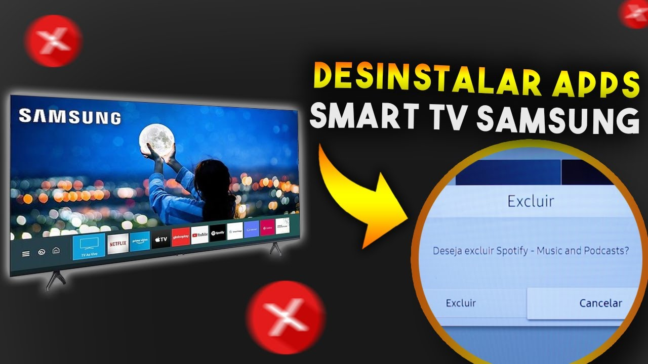 desinstalar app tv samsung